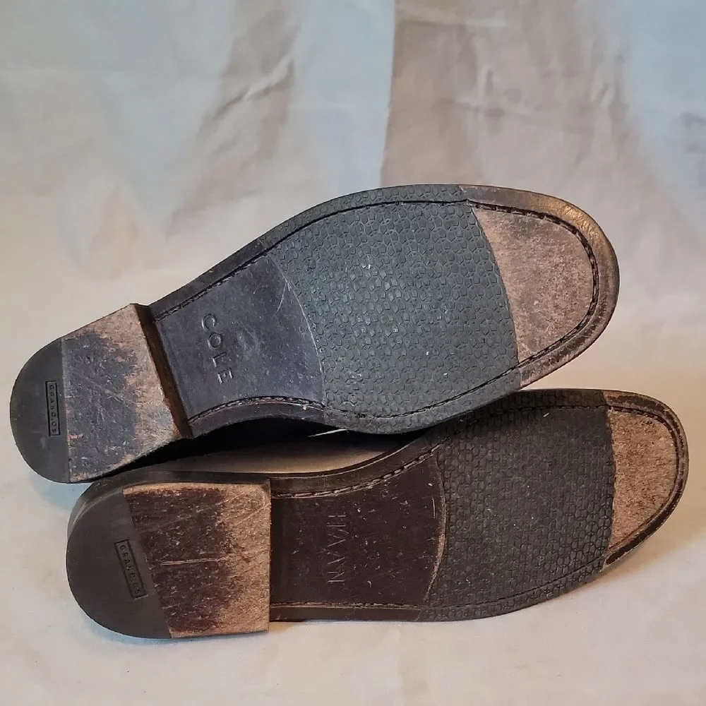 Cole Haan Brown Leather Slip-On Loafers 9.5 M